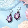 Acrylic Imitation Pearl & Seed Glass Dangle Earrings EJEW-MZ00390-03-1