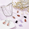 BENECREAT 12Pcs 6 Colors Opaque Flocky Resin Pendants RESI-BC0001-01-5