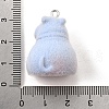 Flocky Opaque Resin Pendants FIND-U030-13P-3