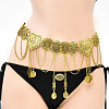 Pentagon Alloy Chain Tassel Waist Beads FS-WGA4098-01-1