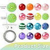 Round Opaque Acrylic Beads Kit OACR-CJC0002-05A-2