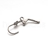 304 Stainless Steel Shell Leverback Earring Findings STAS-E103-04B-2