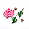 Cactus Pendant Silicone Molds X-DIY-P022-22A-2