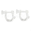Resin Clip-on Earring Findings X1-FIND-H046-04-1