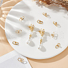 Beebeecraft 12Pcs Brass Earring Nuts KK-BBC0016-32-4