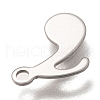 Non-Tarnish 201 Stainless Steel Charms STAS-C017-09P-3