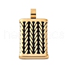 304 Stainless Steel Enamel Pendants STAS-U043-04G-1