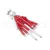 3Pcs 3 Colors Glass Seed Beads Big Pendants PALLOY-MZ00687-4