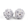 Acrylic Handmade Luminous Polymer Clay Rhinestone Beads CLAY-H003-07E-3