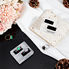 Rectangle Acrylic Finger Ring Display Holders RDIS-WH0011-32-5