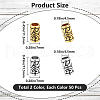 SOFPLATE 100Pcs 2 Colors Tibetan Style Alloy European Beads TIBEB-SP0001-02-2