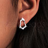 Fashionable S925 Sterling Silver Nuggets Stud Earrings WB5644-3