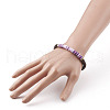 Polymer Clay Heishi Beads Stretch Bracelets BJEW-JB05811-02-4