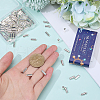 SUNNYCLUE 100Pcs Brass Brooch Findings MAK-SC0001-31-3