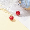 2pcs Brass Enamel Charms KK-YW0001-88-5