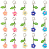 SUNNYCLUE 50Pcs Flower Handmade Polymer Clay Pendant Decorations HJEW-SC0001-66-1