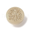 Golden Tone Wax Seal Brass Stamp Head DIY-B079-02G-28-1
