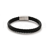 Braided Microfiber Leather Cord Bracelets BJEW-P328-07B-P-2