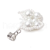 Seed Beads Beaded Charms PALLOY-MZ00347-02-4