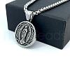 Retro Rock Punk Men's Vintage Greek Mythology Stainless Steel Pendant Necklaces CI6381-2