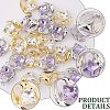 CHGCRAFT 24Pcs 2 Colors Alloy Rhinestone Pendants FIND-CA0004-92-5