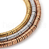 3 Strands 3 Colors Electroplated Non-magnetic Synthetic Hematite Beads Strands G-TA0001-33-8