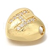 Rack Plating Brass Micro Pave Cubic Zirconia Pendants KK-I722-04G-H-2
