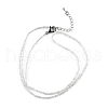 Natural Labradorite Beaded Necklaces NJEW-JN02492-07-3