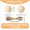 SUPERFINDINGS Wood Beads WOOD-FH0002-29A-2