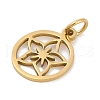 Ion Plating(IP) 304 Stainless Steel Charms STAS-R135-11G-2