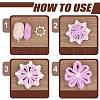 BENECREAT 1Set Wood Flower Weaving Tool TOOL-BC0002-88-4