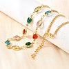 304 Stainless Steel Curb Chain Necklaces NJEW-V009-01G-3