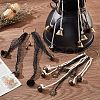 Olycraft 4Pcs 4 Style Iron Witch Bells Pendant Decorations HJEW-OC0001-15-5