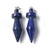 Dyed Natural Lapis Lazuli Pendants G-C187-03B-1