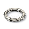 Tibetan Style 316 Surgical Stainless Steel Spring Gate Rings STAS-E191-02AS-02-2
