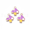 Autumn Theme Alloy Enamel Charms X-ENAM-S115-143B-1