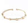 Brass Cuff Bangles BJEW-A134-05G-1