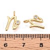 Brass Micro Pave Cubic Zirconia Charms KK-N263-97G-N-3
