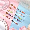 Mother's Day Pcs Polymer Clay & Acrylic Letter Mama Pendant Decorations HJEW-JM02959-2