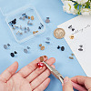 ARRICRAFT 24Pcs 12 Style 304 Stainless Steel Ear Stud Findings STAS-AR0002-01-3
