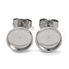 Anti-Tarnish 304 Stainless Steel Stud Earring Findings EJEW-K295-06A-P-1