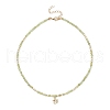 Brass Clover Pendant Necklace NJEW-JN04325-01-1