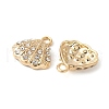 Alloy Crystal Rhinestone Pendants PALLOY-E775-11G-2