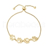 Brass Box Chain Slider Bracelets BJEW-S169-01G-4