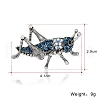 Grasshopper Alloy Rhinestone Brooches PW-WG35D4D-01-3