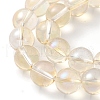 Transparent Electroplate Glass Beads Strands GLAA-T032-T8mm-C11-3