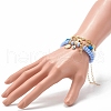 Stretch & Beaded & Link Chain Bracelets Sets BJEW-JB06563-03-3