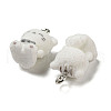 Flocky Resin Pendants RESI-D012-01A-2