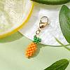 Glass Seed Beaded Pendant Decorations HJEW-MZ00141-01-2