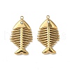 304 Stainless Steel Rhinestone Pendants STAS-V015-02G-1